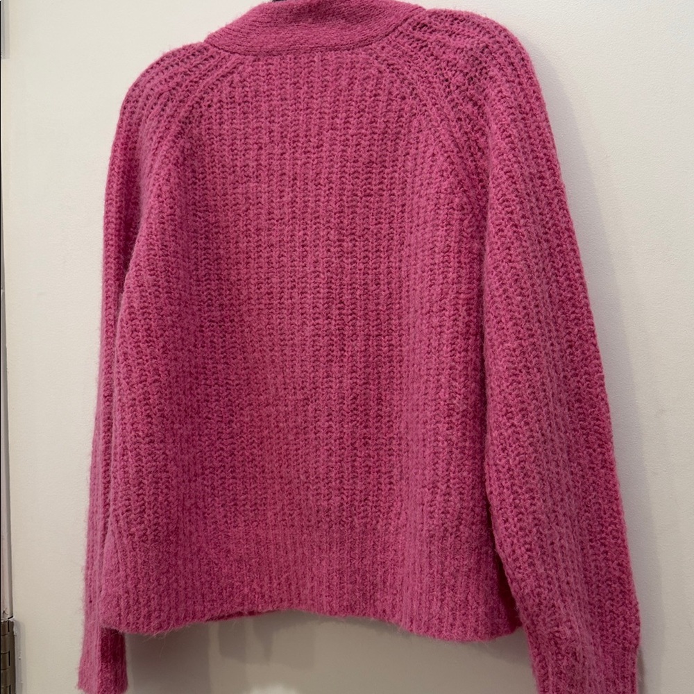 A.L.C. Cleveland Bubblegum Knit Cardigan, Sz Small - Picture 8 of 13